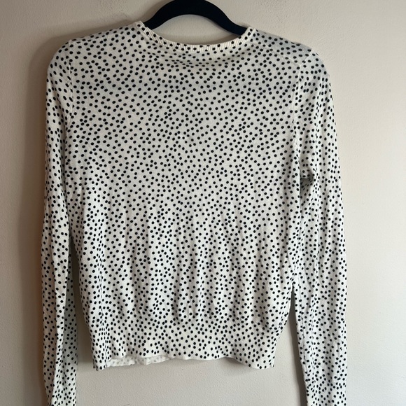 Ann Taylor woman’s polka dot cotton blend cardigans sweater - Picture 5 of 7